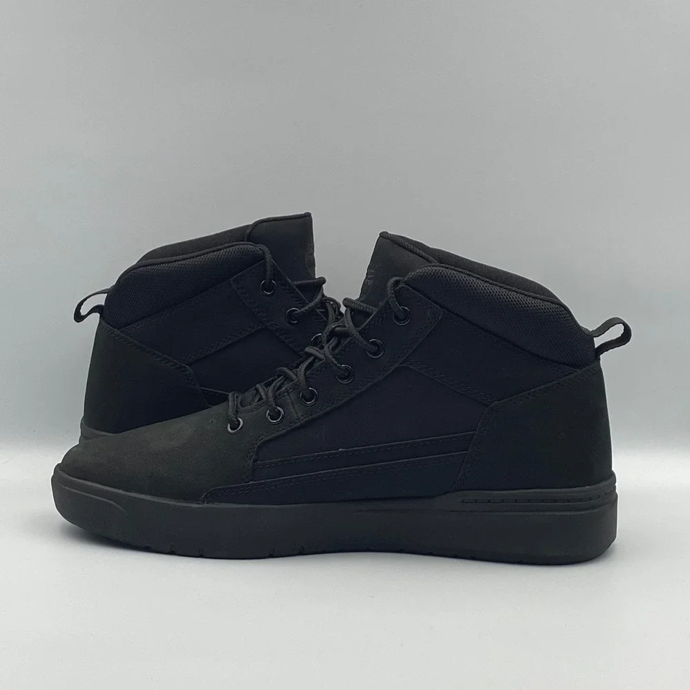 NEW Timberland Allston Mid Sneaker Shoes‎ Boots TB0A69V5EQ4 Black Mens Size 9.5